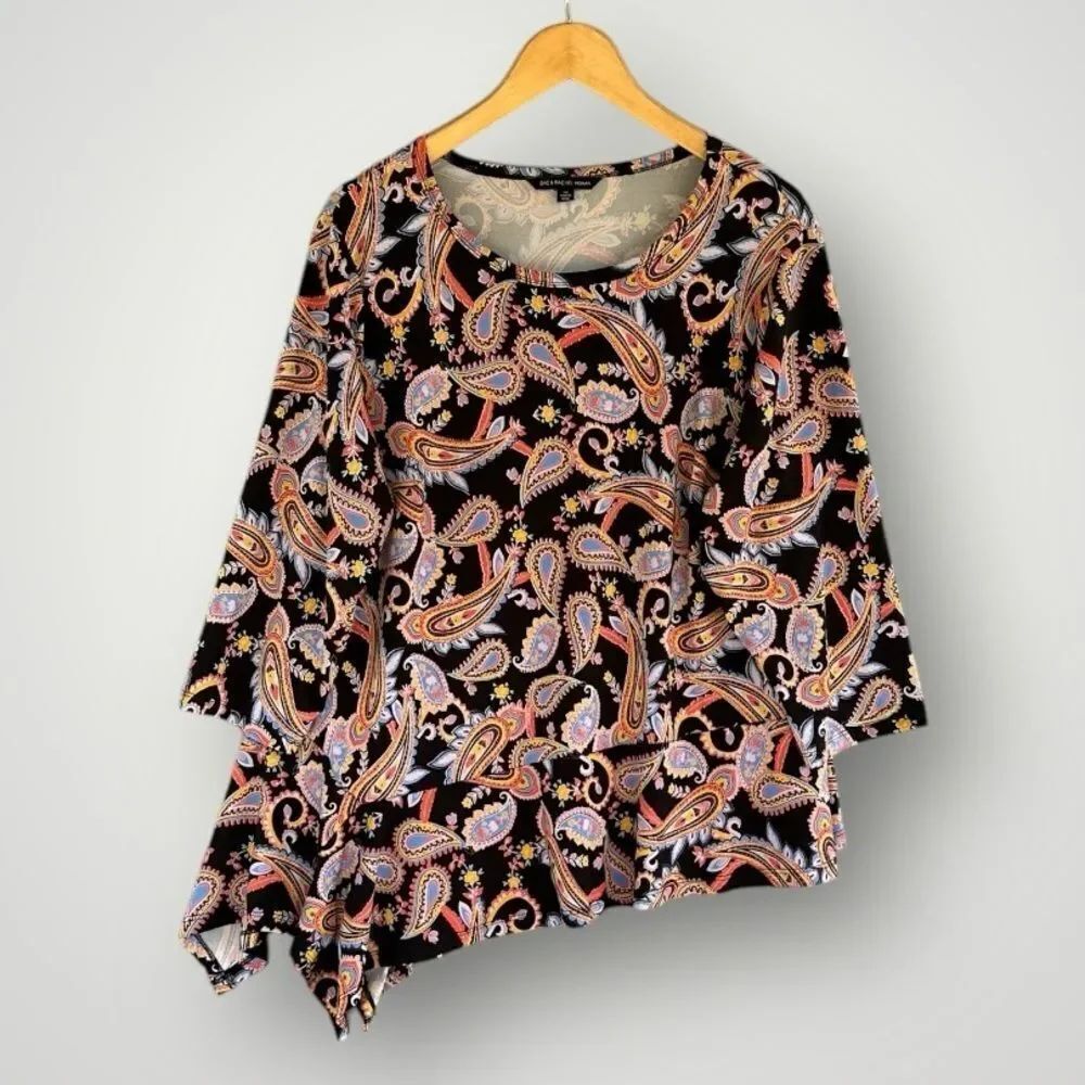 🎉5 for $45 🎉Zac Rachel Top Blose Shirt Size 1X